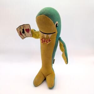 Vintage 1960s Dream Pets Card Shark R. Dakin Co RARE Plush Toy Blue Yellow